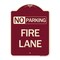 Signmission Delaware No Parking Fire Lane Heavy-Gauge Aluminum Architectural Sign, 24" x 18", BU-1824-24195 A-DES-BU-1824-24195 - alternate 1